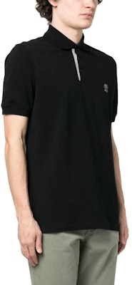 布内罗·库奇里 SS23 黑色简约Logo直筒休闲Polo衫 M0T638765-CYF07 Shop 布内罗·库奇里 SS23 黑色简约Logo直筒休闲Polo衫 M0T638765-CYF07