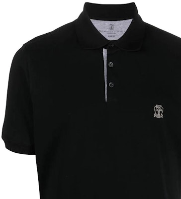 布内罗·库奇里 SS23 黑色简约Logo直筒休闲Polo衫 M0T638765-CYF07 Purchase 布内罗·库奇里 SS23 黑色简约Logo直筒休闲Polo衫 M0T638765-CYF07