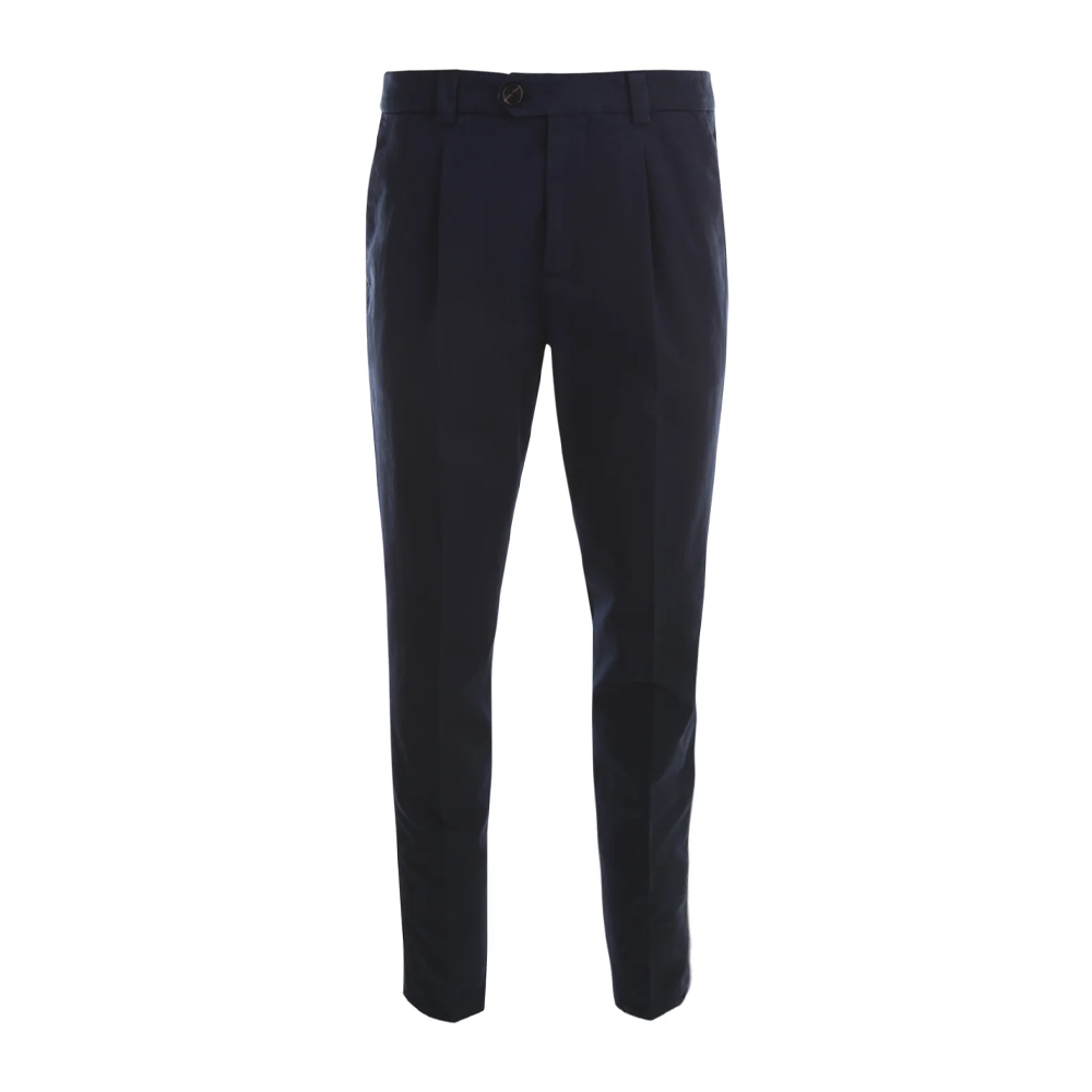 Brunello Cucinelli SS23  Black Solid Cuffed Tapered Casual Pants. M252DE1450-C2515