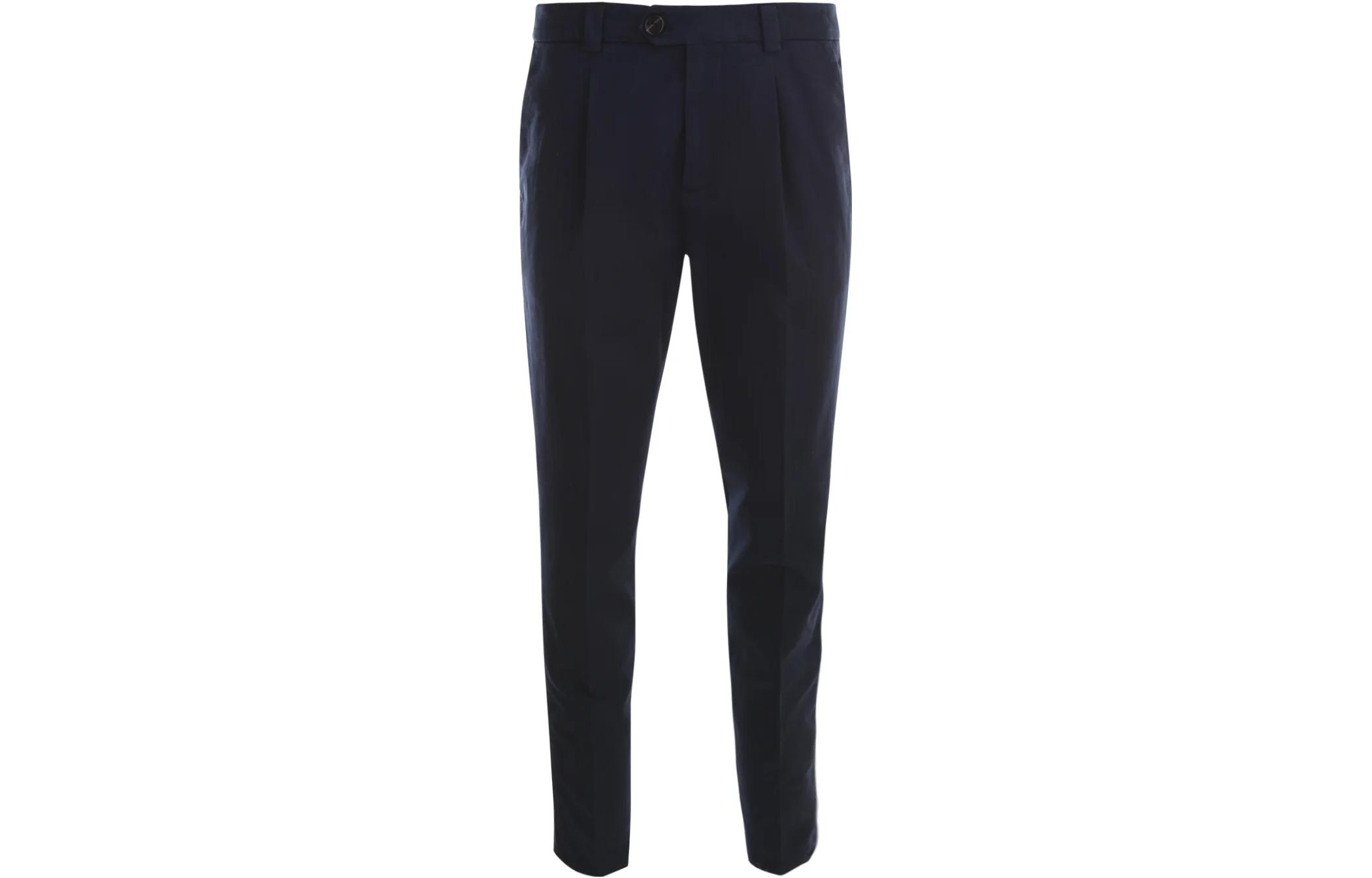 Order 布内尔库奇内利 SS23 黑色束脚锥形休闲裤 M252DE1450-C2515