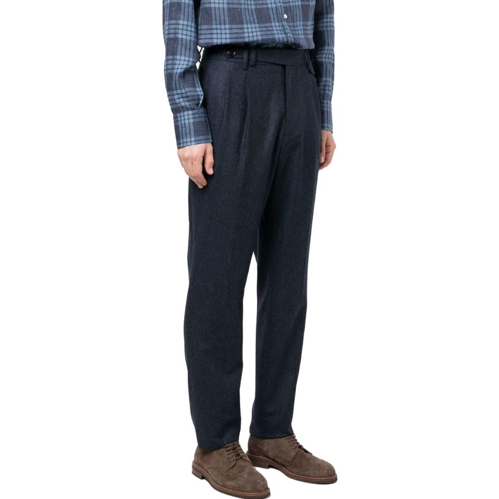 Brunello Cucinelli SS23  Blue Pleated Detail Casual Pants. M038PE1920-C532 圖 5