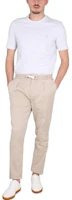 Shop Brunello Cucinelli SS23 刺繡灰色圓領休閒短袖T恤。 M0T617444G-CKP33