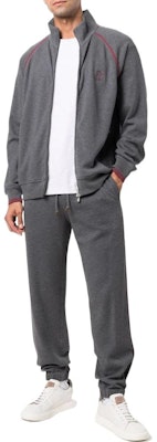 Brunello Cucinelli SS23 灰色撞色拼接抽繩休閒褲 M0T353374G-CY892 Lookbook Brunello Cucinelli SS23 灰色撞色拼接抽繩休閒褲 M0T353374G-CY892