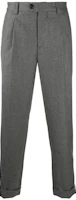 Brunello Cucinelli SS23 Grey Mid-Rise Pleated Straight-Leg Pants ME226E1450-C003 Brunello Cucinelli SS23 Grey Mid-Rise Pleated Straight-Leg Pants ME226E1450-C003