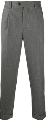 Brunello Cucinelli SS23 灰色中腰褶裥直筒裤 ME226E1450-C003 Buy Brunello Cucinelli SS23 灰色中腰褶裥直筒裤 ME226E1450-C003