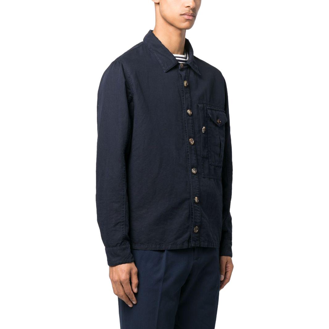 Purchase Brunello Cucinelli SS23 海軍藍長袖襯衫外套 M291D6180P-C2515