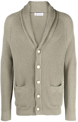 Brunello Cucinelli SS23 橄欖綠羅紋針織單排扣開襟衫 M2W706006-CWC81 Order Brunello Cucinelli SS23 橄欖綠羅紋針織單排扣開襟衫 M2W706006-CWC81