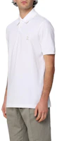 Shop Brunello Cucinelli SS23 白色徽標領口設計POLO衫 M0T638765CSI87