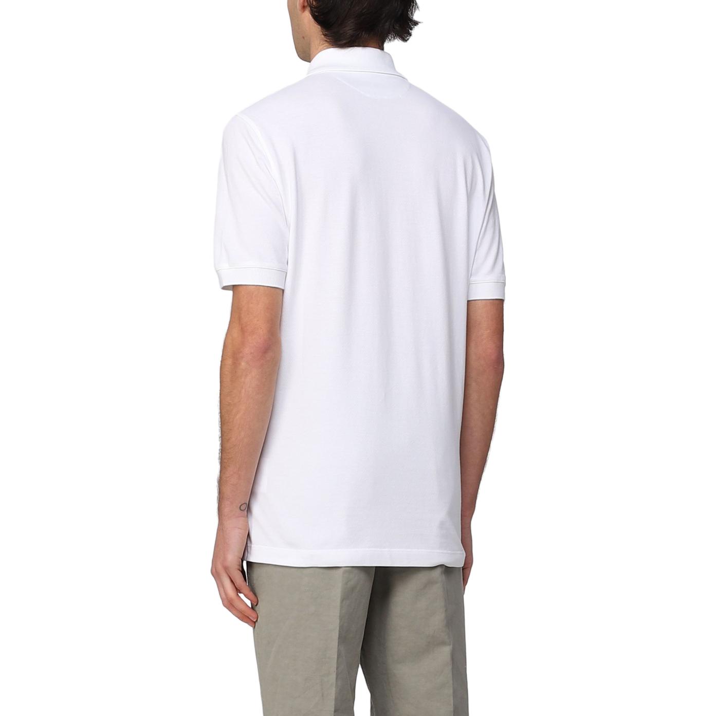 Purchase 布鲁内罗库奇内利 SS23 白色徽标领设计 Polo 衫. M0T638765CSI87