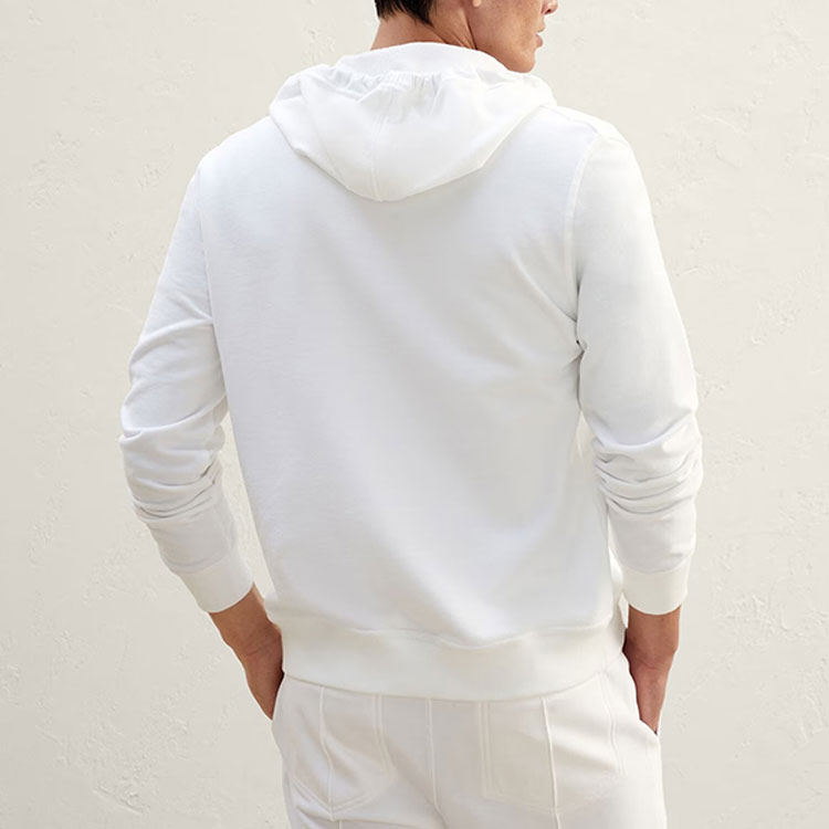 Purchase Brunello Cucinelli SS23 白色雙拉鍊連帽外套 MTU149069G-C7220