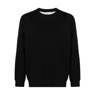 Brunello Cucinelli SS23 Black Solid Color Crewneck Pullover Sweatshirt M0T353430-C101