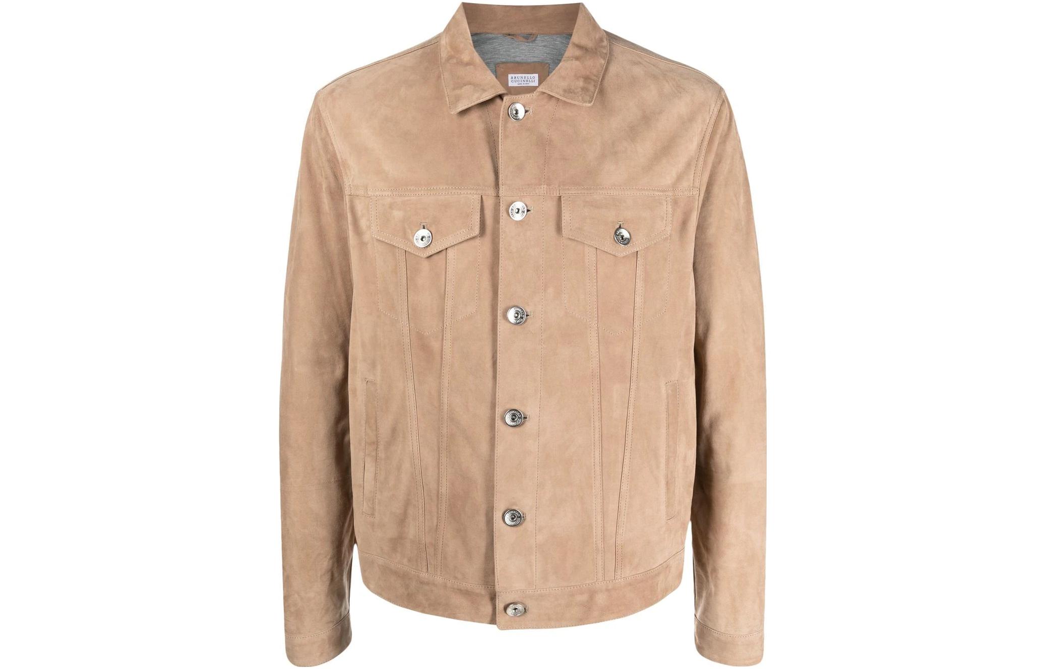 Brunello Cucinelli SS23 Brown Solid Single-Breasted Jacket MPCLL1919-CVS58