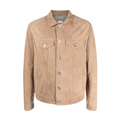 Brunello Cucinelli SS23 Brown Solid Single-Breasted Jacket MPCLL1919-CVS58