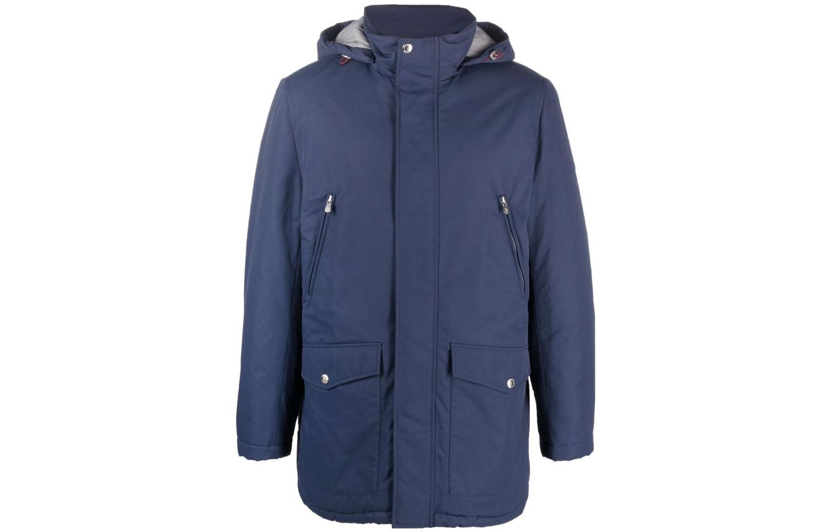 Brunello Cucinelli SS23 Detachable Hood Casual Jacket Blue MQ4206451-CHB02