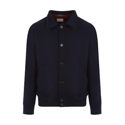 Brunello Cucinelli SS23 Midnight Blue Solid Casual Collar Jacket MY4286894-CZA66