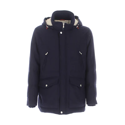 Brunello Cucinelli SS23 Midnight Blue Zip Hoodie Jacket MT4976890-CAJ32