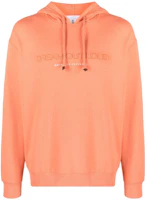 Brunello Cucinelli SS23 Orange Logo Print Pullover Hoodie M0T353451-CFB64 Brunello Cucinelli SS23 Orange Logo Print Pullover Hoodie M0T353451-CFB64