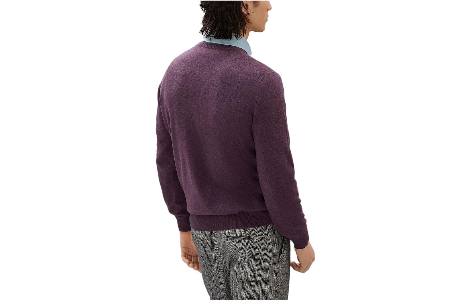 Brunello Cucinelli SS23 Purple Crewneck Pullover Long-Sleeve Sweater Men. M2200100-CFE77 圖 3