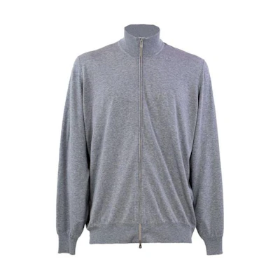 Brunello Cucinelli SS23 Solid Color Casual Bomber Jacket Men Light Gray M2900106-CY162