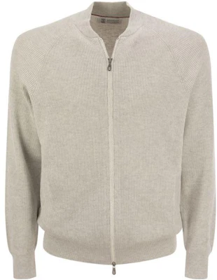 Brunello Cucinelli SS23 純色白色開衫衛衣 M29400106-CI807 Buy Brunello Cucinelli SS23 純色白色開衫衛衣 M29400106-CI807