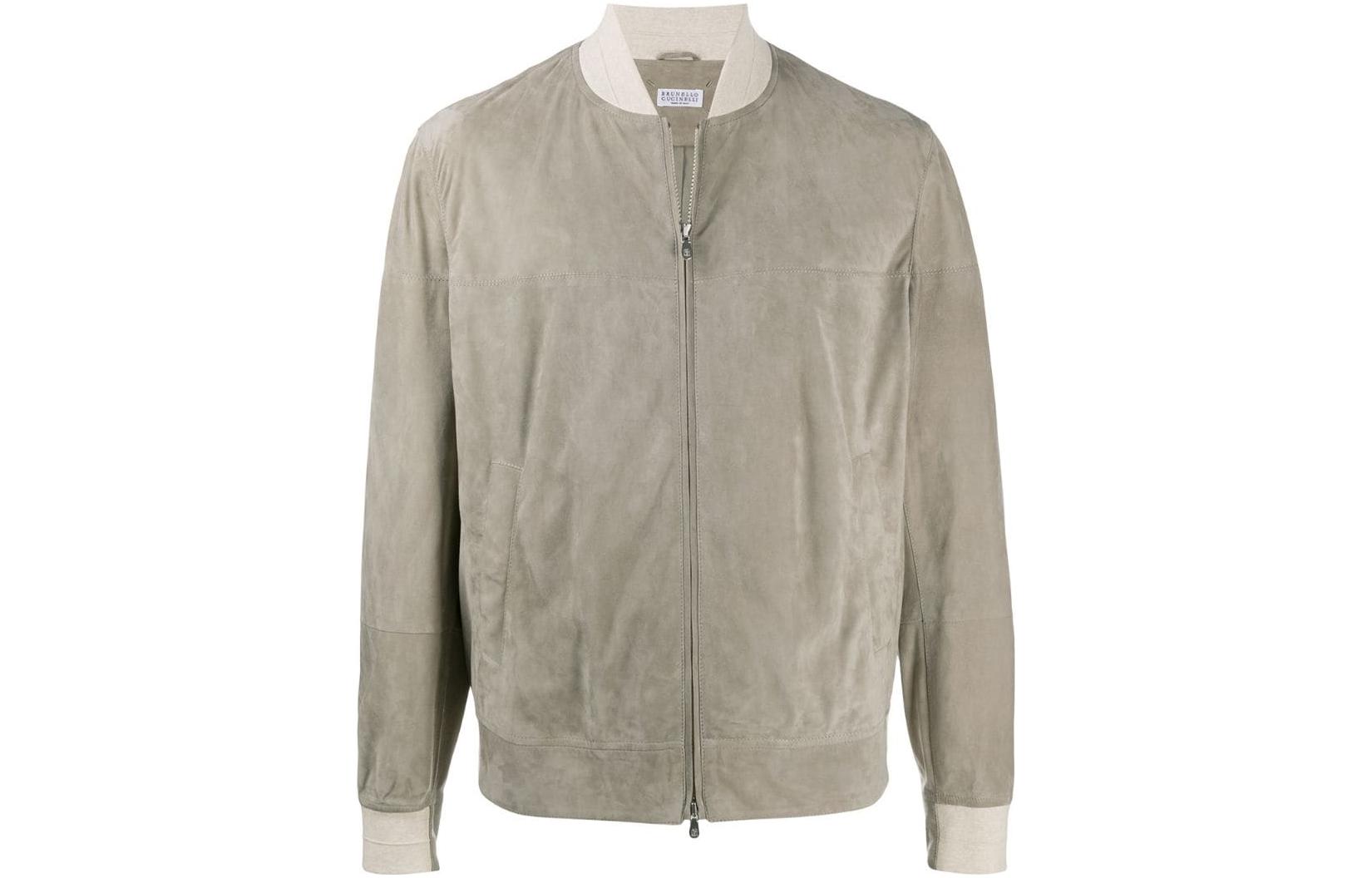 Brunello Cucinelli SS23 Solid Color Zip-Up Bomber Jacket MPCLN1769-CS681
