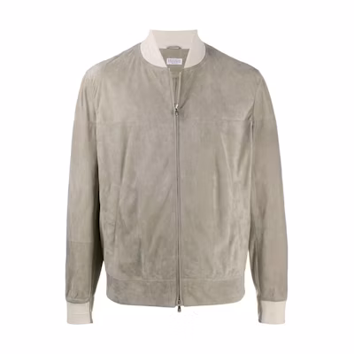 Brunello Cucinelli SS23 Solid Color Zip-Up Bomber Jacket MPCLN1769-CS681