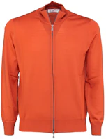 Brunello Cucinelli SS23 Solid Zip-Up Stand Collar Jacket Orange () M2400106-CU350 Brunello Cucinelli SS23 Solid Zip-Up Stand Collar Jacket Orange () M2400106-CU350