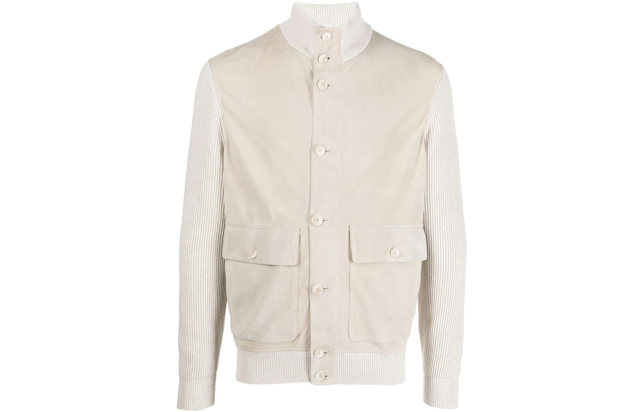 Brunello Cucinelli SS23 Two-Tone Pocket Button Jacket Menswear MPCLL1927-CRU60