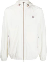 Brunello Cucinelli SS23 White Waterproof Logo Embroidered Jacket Men’s MM40A7439G-CIM23 Brunello Cucinelli SS23 White Waterproof Logo Embroidered Jacket Men’s MM40A7439G-CIM23