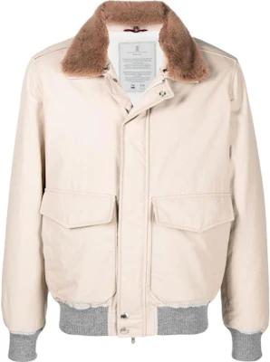 Chaqueta Patchwork con Cremallera Brunello Cucinelli SS23 Beige Claro MQ4206476-CFL20 Buy Chaqueta Patchwork con Cremallera Brunello Cucinelli SS23 Beige Claro MQ4206476-CFL20