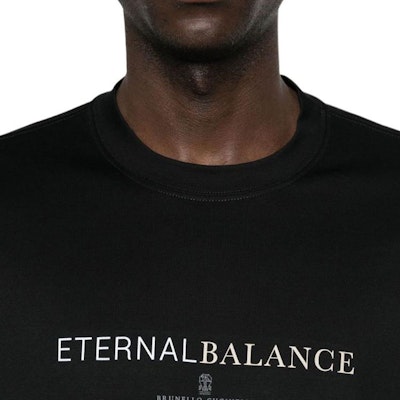 Brunello Cucinelli SS24 黑色圓領印花Logo短袖上衣 M0B138433-CEB16 Details for Brunello Cucinelli SS24 黑色圓領印花Logo短袖上衣 M0B138433-CEB16