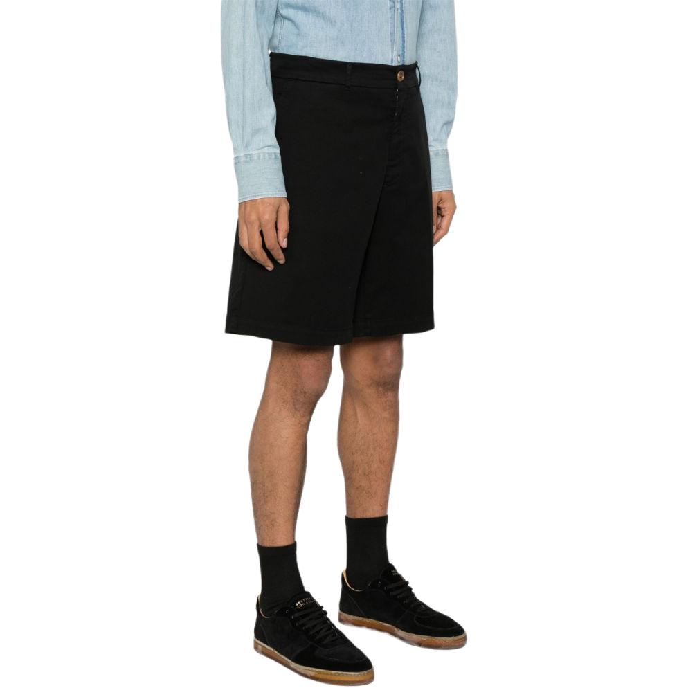 Purchase Brunello Cucinelli SS24 黑色纯色拉链口袋百慕大短裤休闲款 M289LU0010-C101