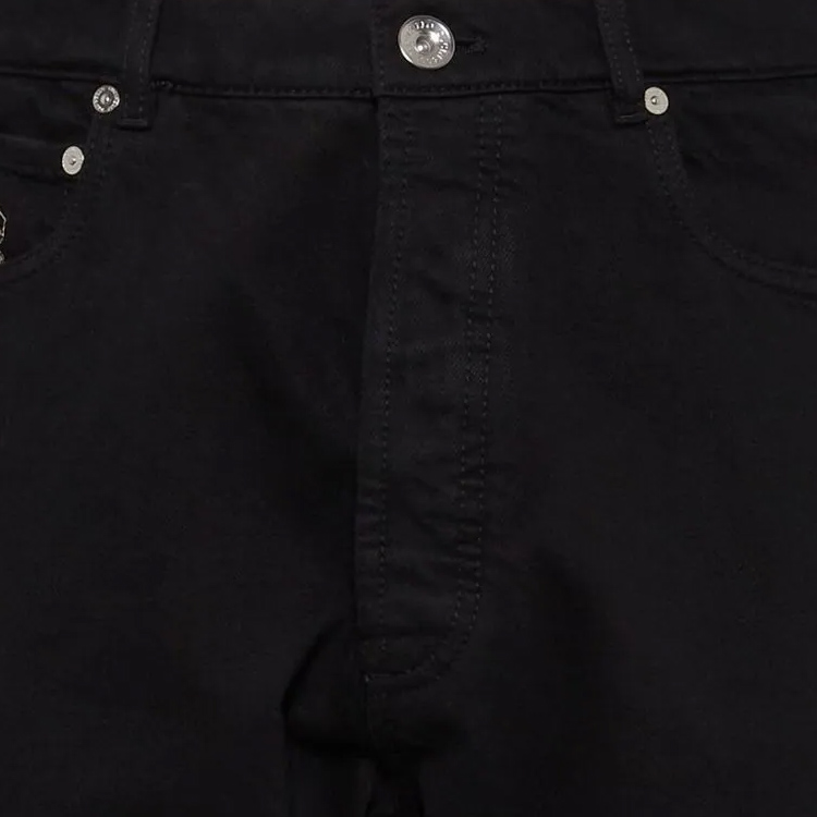Sizing Brunello Cucinelli SS24 黑色直筒中腰牛仔褲 M262PO1090-C7351