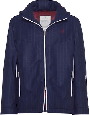 Brunello Cucinelli SS24 藍色條紋印花拉鍊羽絨外套 M208MKG05-C010 Order Brunello Cucinelli SS24 藍色條紋印花拉鍊羽絨外套 M208MKG05-C010