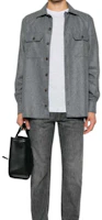 Lookbook Brunello Cucinelli SS24 灰色單排扣長袖襯衫 M038P0720-C003