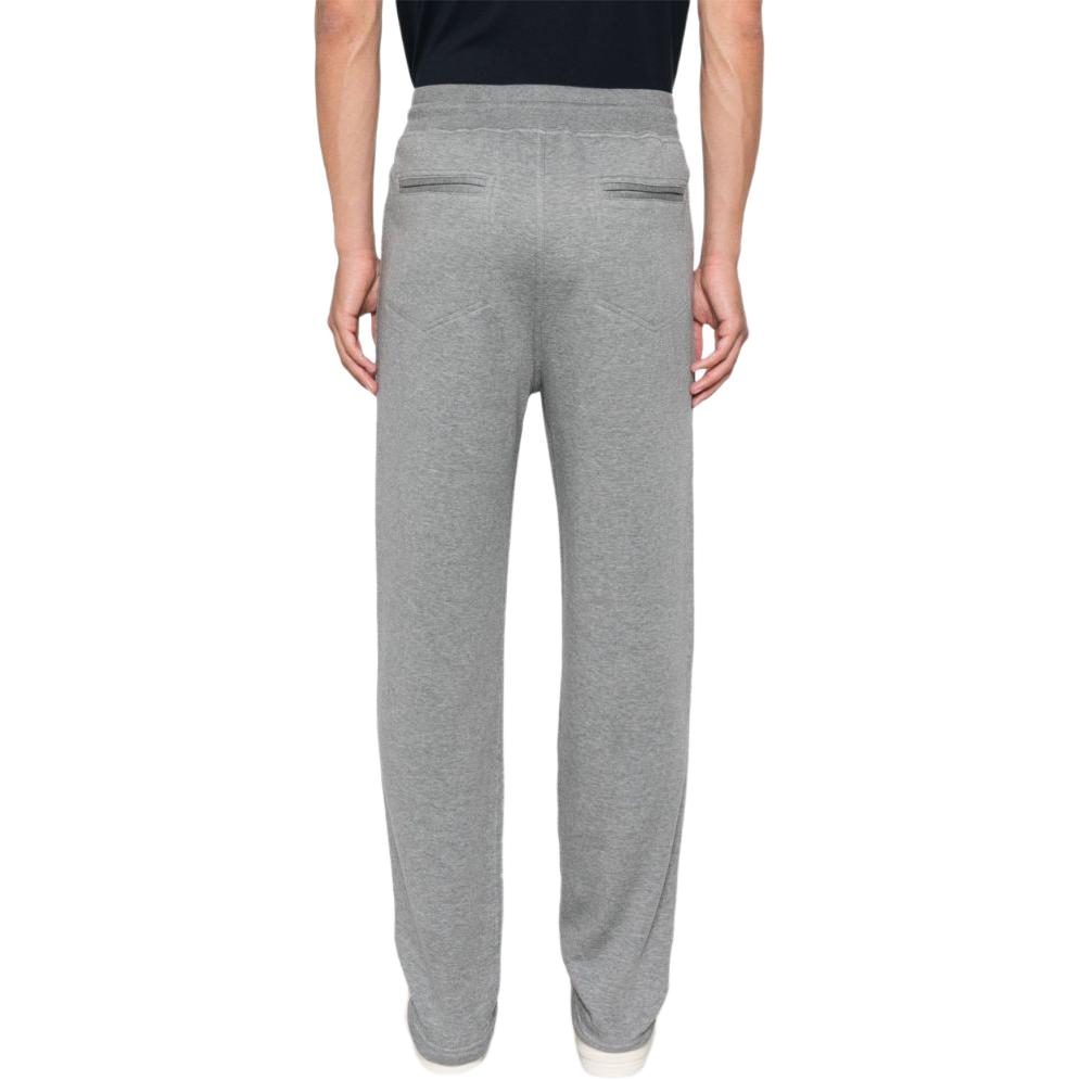 Lookbook Brunello Cucinelli SS24 灰色鬆緊腰休閒長褲。 MM8313243G-C1253