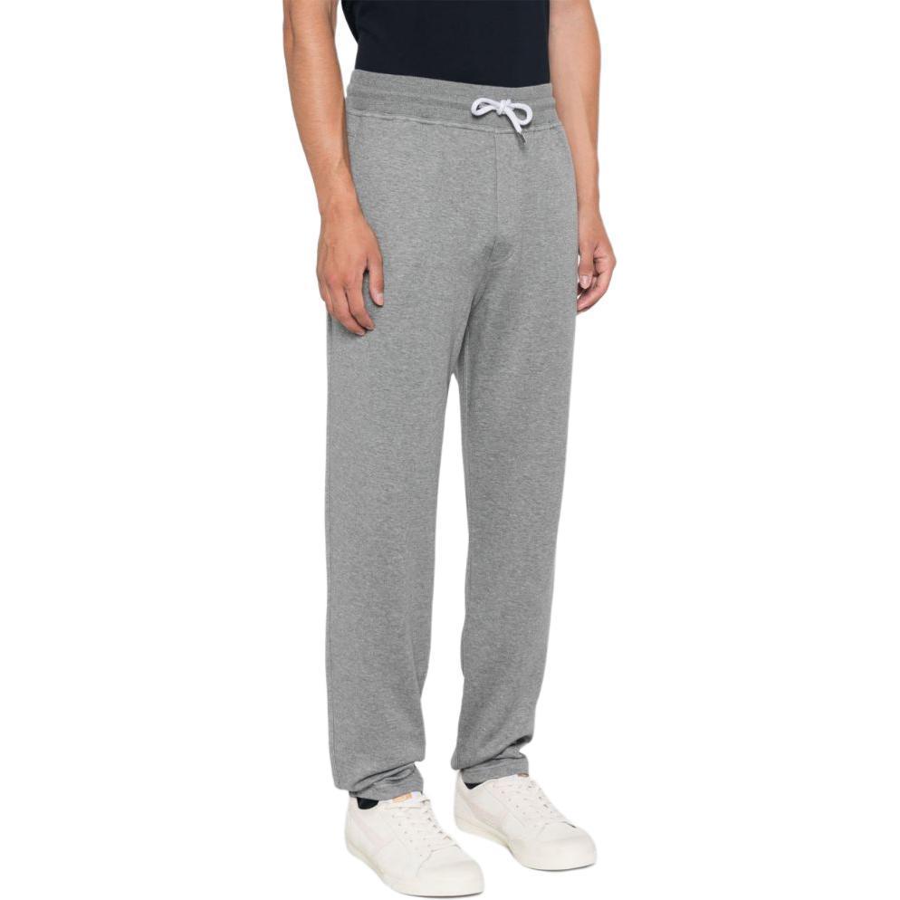 Shop Brunello Cucinelli SS24 灰色鬆緊腰休閒長褲。 MM8313243G-C1253