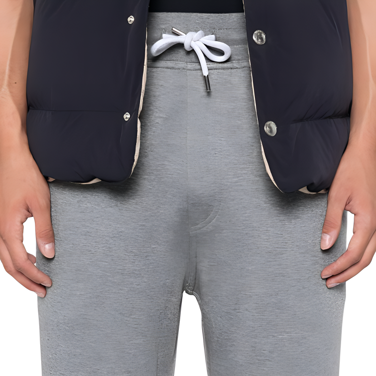 Purchase Brunello Cucinelli SS24 灰色鬆緊腰休閒長褲。 MM8313243G-C1253