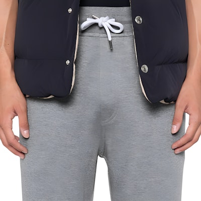 Brunello Cucinelli SS24 灰色鬆緊腰休閒長褲。 MM8313243G-C1253 Purchase Brunello Cucinelli SS24 灰色鬆緊腰休閒長褲。 MM8313243G-C1253