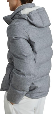 Brunello Cucinelli SS24 灰色連帽羽絨拉鍊外套 MQ4631826C-DH81 Purchase Brunello Cucinelli SS24 灰色連帽羽絨拉鍊外套 MQ4631826C-DH81