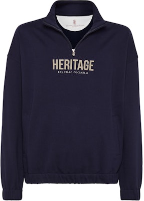 布鲁内洛·库奇内利 SS24 半拉链连帽衫 午夜蓝 MW8369034G-CDR61 Order 布鲁内洛·库奇内利 SS24 半拉链连帽衫 午夜蓝 MW8369034G-CDR61