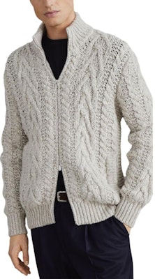 Brunello Cucinelli SS24 象牙色高領長袖針織毛衣 M26301106-C4145 Shop Brunello Cucinelli SS24 象牙色高領長袖針織毛衣 M26301106-C4145