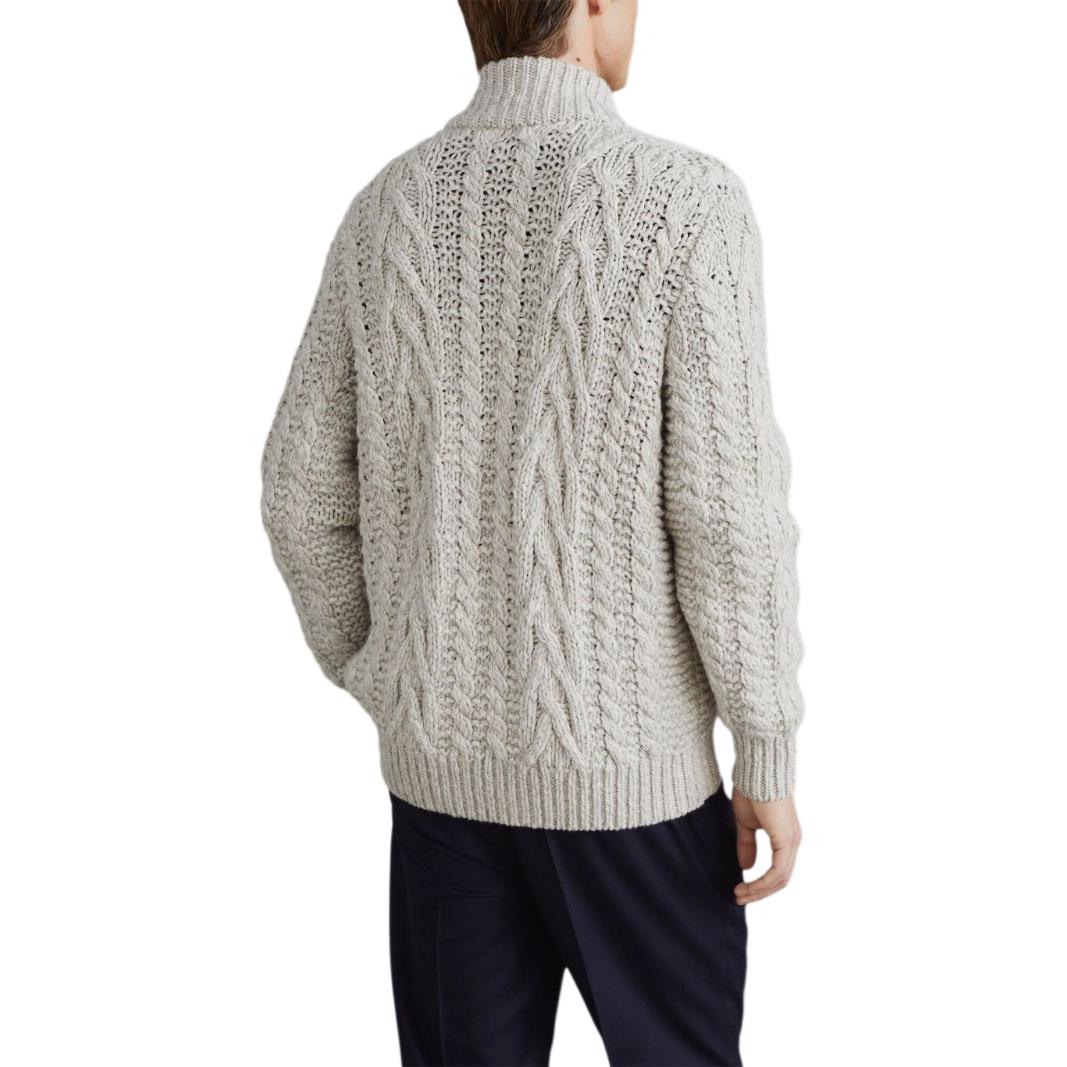 Purchase Brunello Cucinelli SS24 象牙色高領長袖針織毛衣 M26301106-C4145