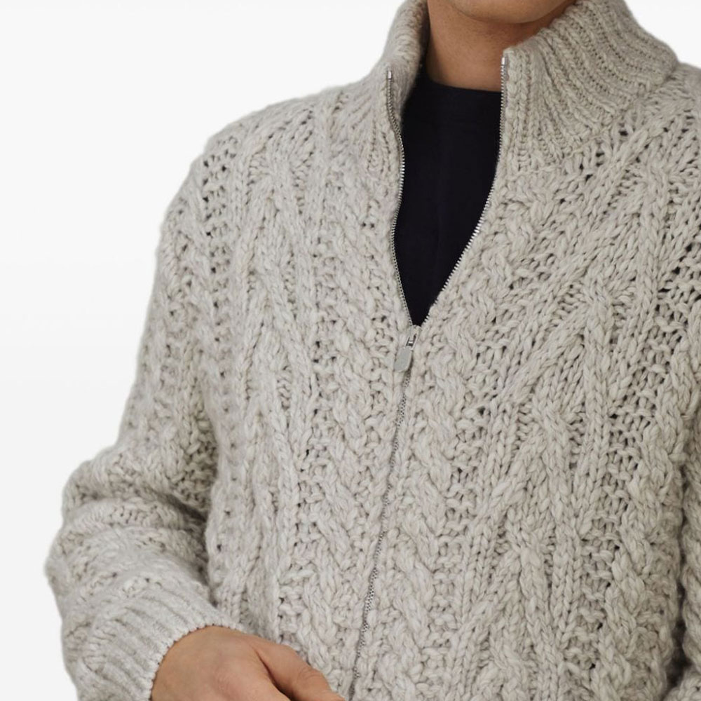 Details for Brunello Cucinelli SS24 象牙色高領長袖針織毛衣 M26301106-C4145