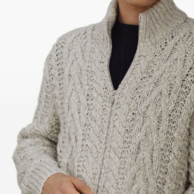 Brunello Cucinelli SS24 象牙色高領長袖針織毛衣 M26301106-C4145 Details for Brunello Cucinelli SS24 象牙色高領長袖針織毛衣 M26301106-C4145