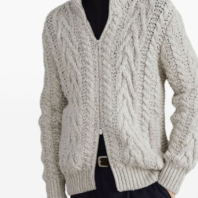 Brunello Cucinelli SS24 象牙色高領長袖針織毛衣 M26301106-C4145 Sizing Brunello Cucinelli SS24 象牙色高領長袖針織毛衣 M26301106-C4145