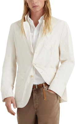 Brunello Cucinelli SS24 象牙色單排扣西裝外套。 MD4796165-CZG89 Purchase Brunello Cucinelli SS24 象牙色單排扣西裝外套。 MD4796165-CZG89