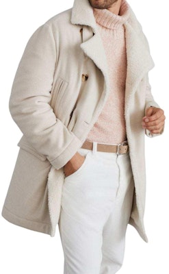 Brunello Cucinelli SS24 淺米色雙排扣皮革夾克。 MT4976345-CTC72 Details for Brunello Cucinelli SS24 淺米色雙排扣皮革夾克。 MT4976345-CTC72