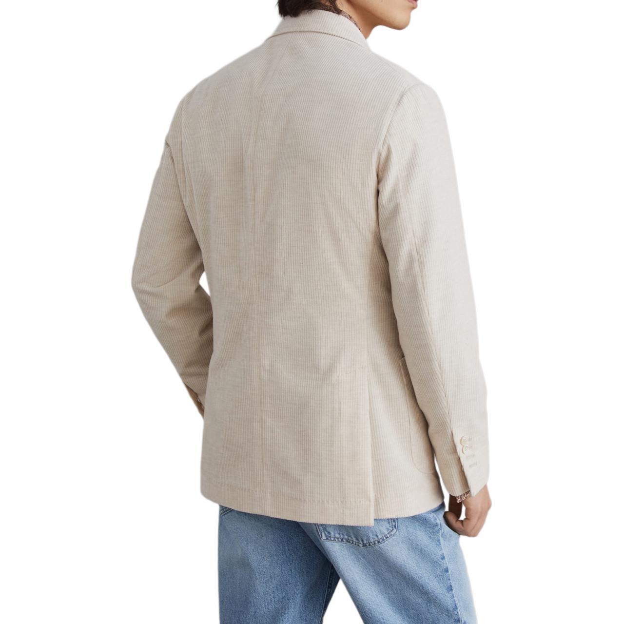 Shop 布鲁内洛·库奇内利 SS24 浅驼色双排扣西装外套夹克 242MY4767BBD-C003