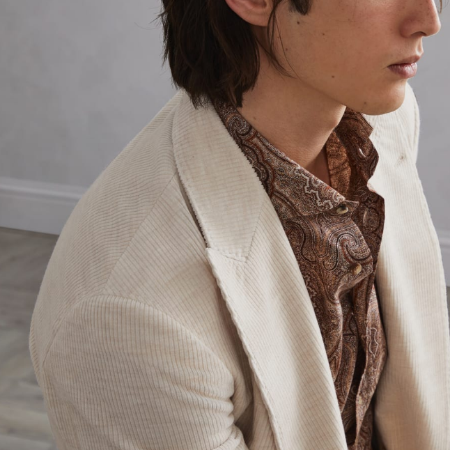 Purchase 布鲁内洛·库奇内利 SS24 浅驼色双排扣西装外套夹克 242MY4767BBD-C003